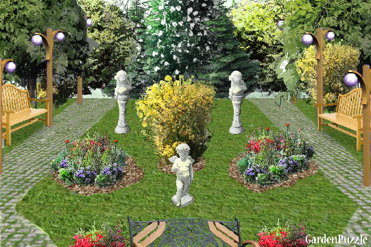 Projekt ogrodu:Park - Wiosna