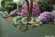 Projekt ogrodu:na ławeczce....