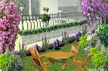 Projekt ogrodu:aranzacja balkonu Projekt ogrodu:balkon