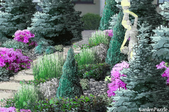 Koncepcja ogrodu - RABATA WLETNIEJ ODSŁONIE...