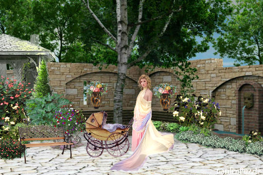 Koncepcja ogrodu - courtyard